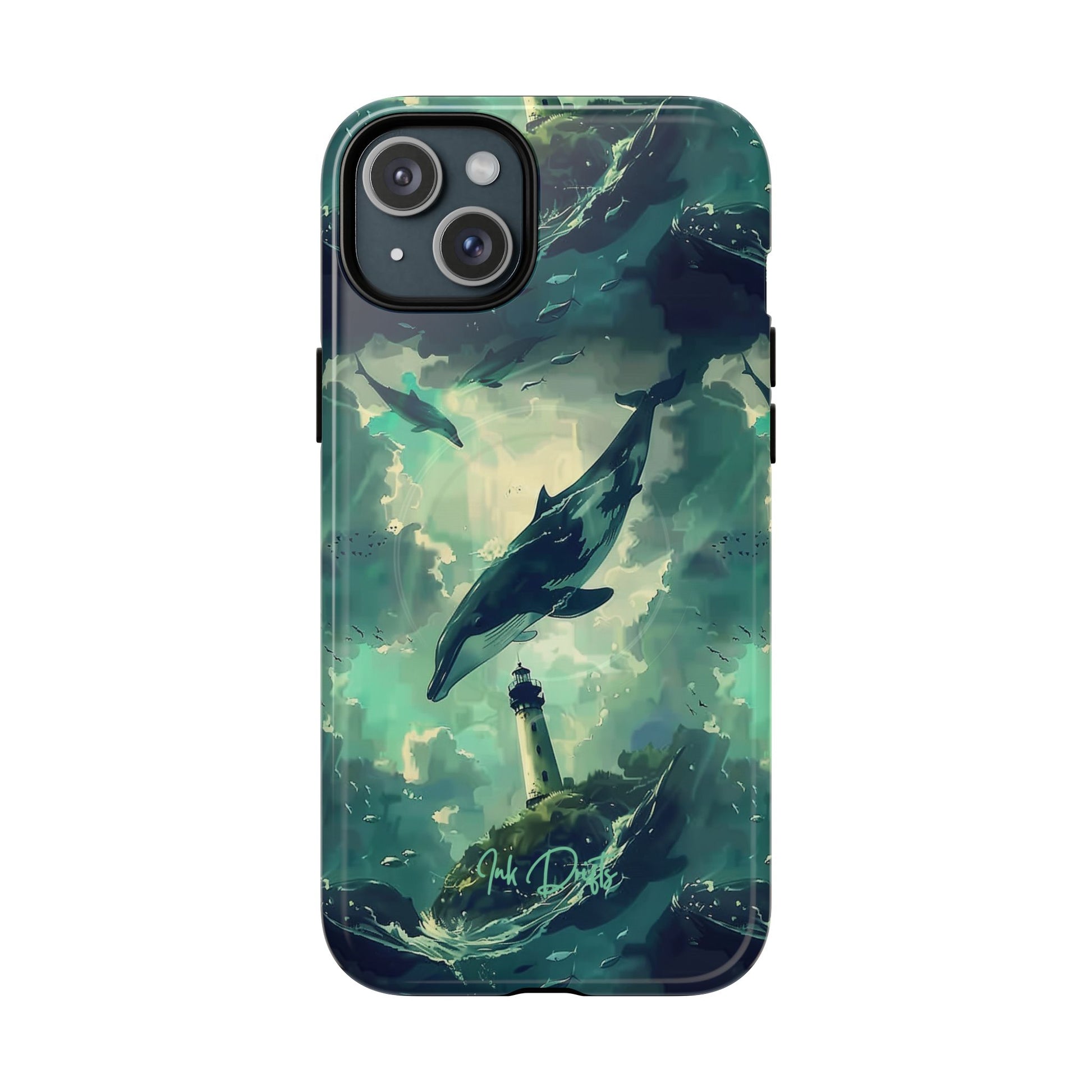 iPhone 15 Plus Glossy Phone Case - Ocean Dream | MagSafe iPhone Case