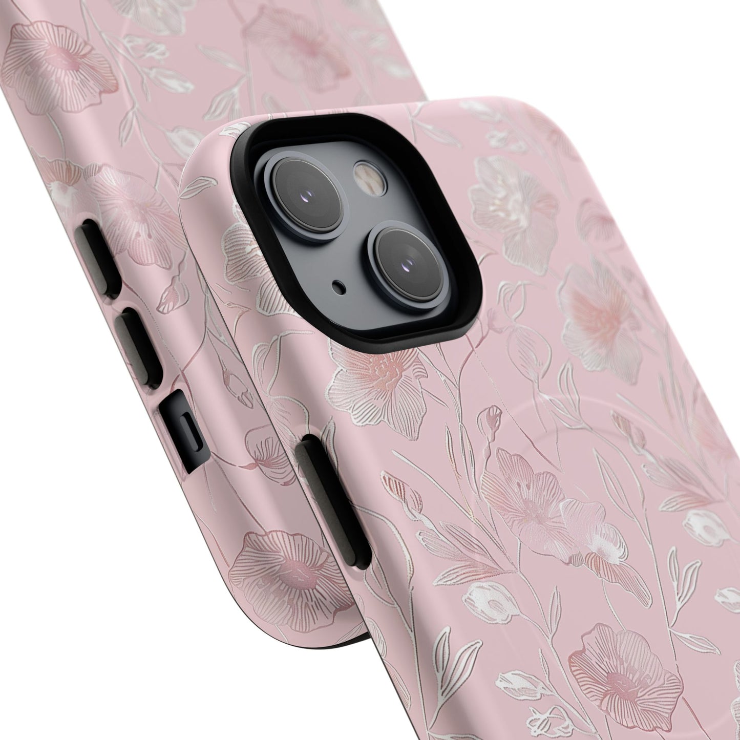 Phone Case - Pink Flora | MagSafe iPhone Case