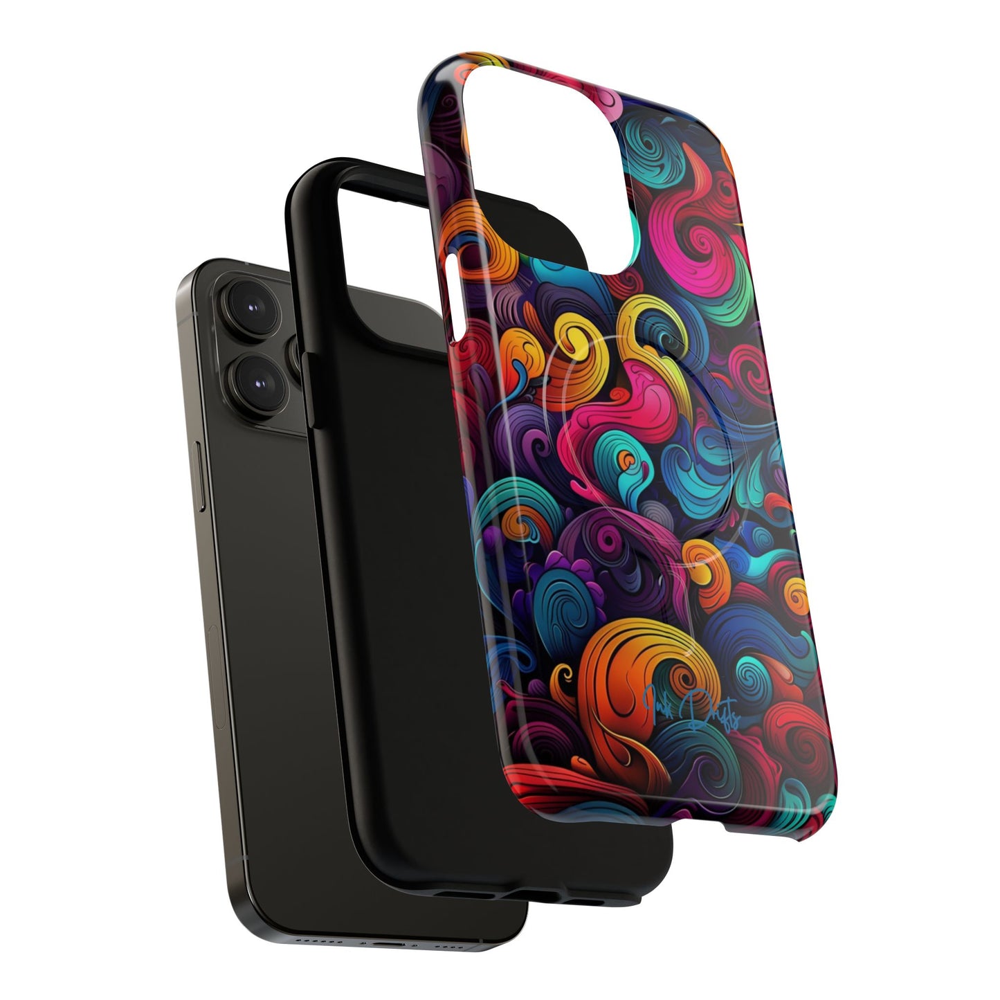 Phone Case - Psychedelic Waves | MagSafe iPhone Case