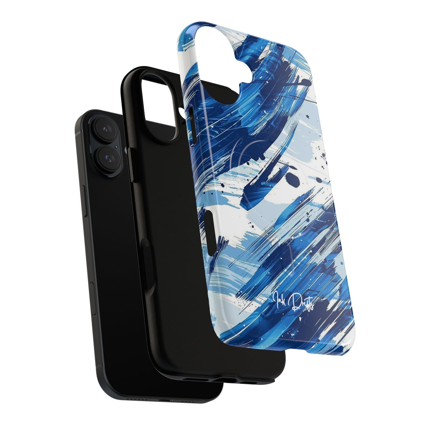 Phone Case - Azure Strokes | MagSafe iPhone Case