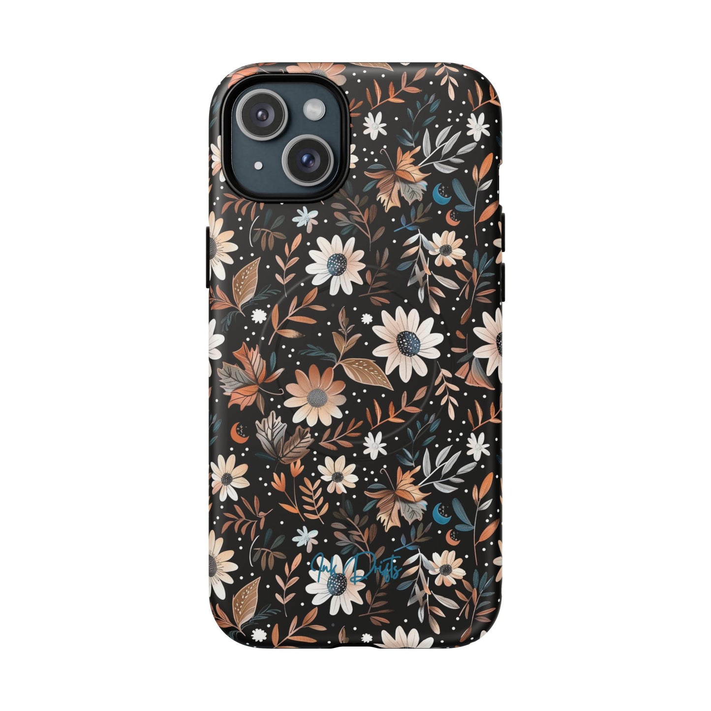 iPhone 15 Plus Matte Phone Case - Midnight Meadow | MagSafe iPhone Case