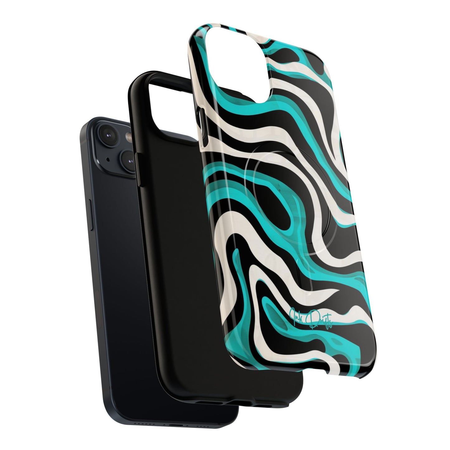 Phone Case - Aqua Strata | MagSafe iPhone Case