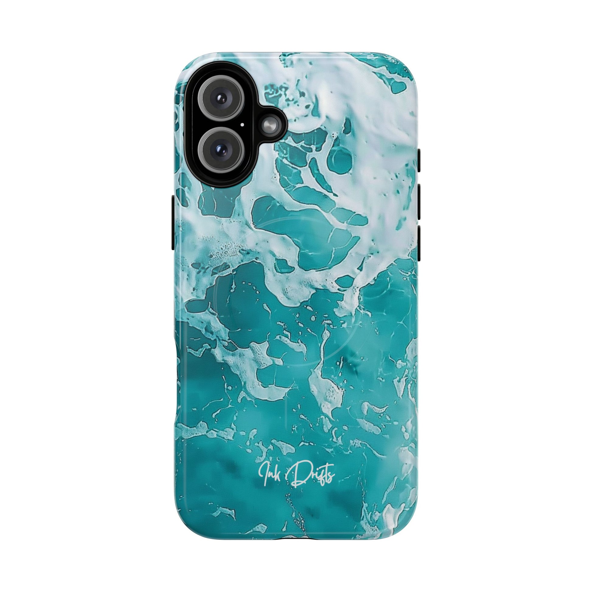 iPhone 16 Plus Glossy Phone Case - Ocean Breeze | MagSafe iPhone Case