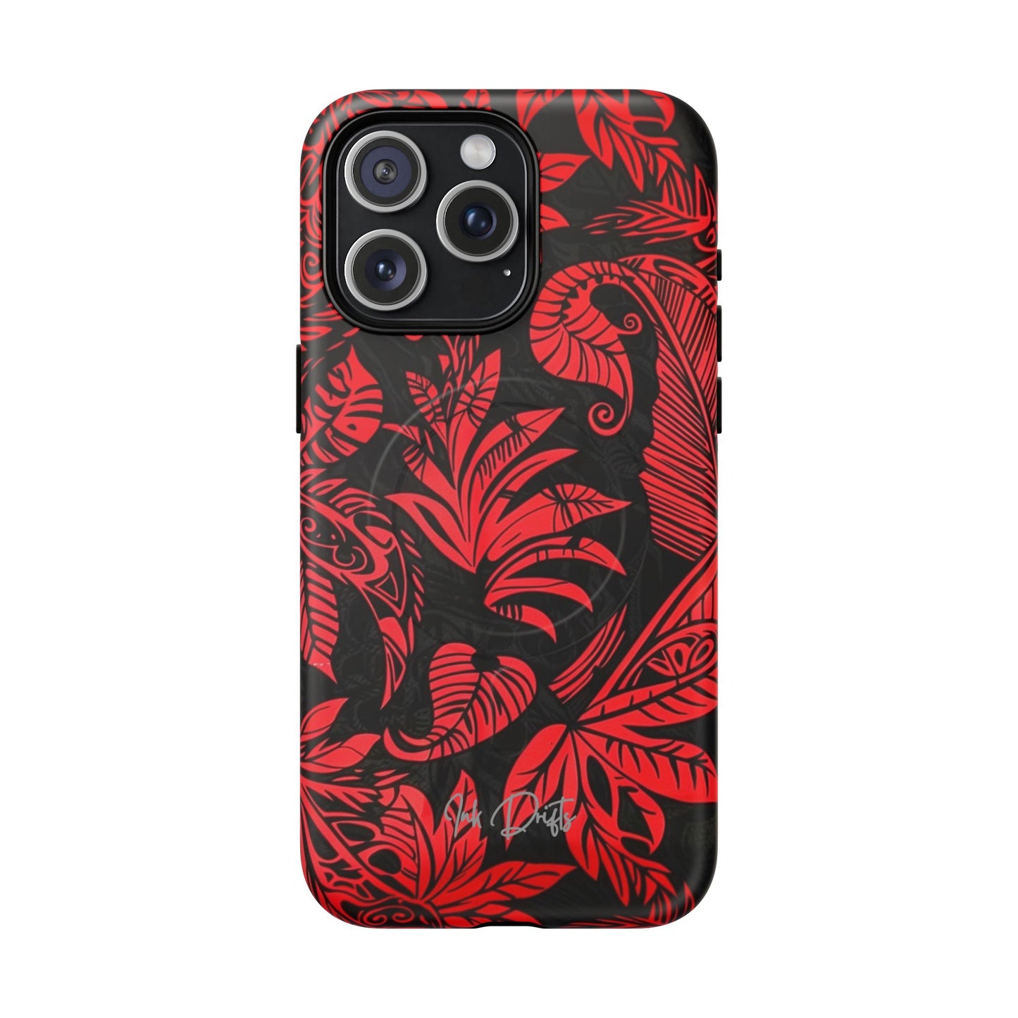 iPhone 15 Pro Max Matte Phone Case - Crimson Jungle | MagSafe iPhone Case