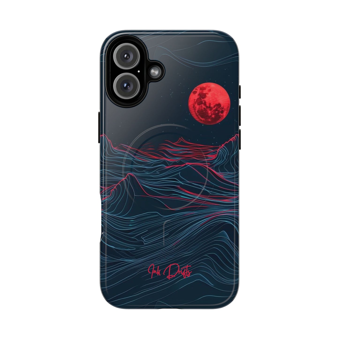 iPhone 16 Plus Glossy Phone Case - Blood Moon | MagSafe iPhone Case