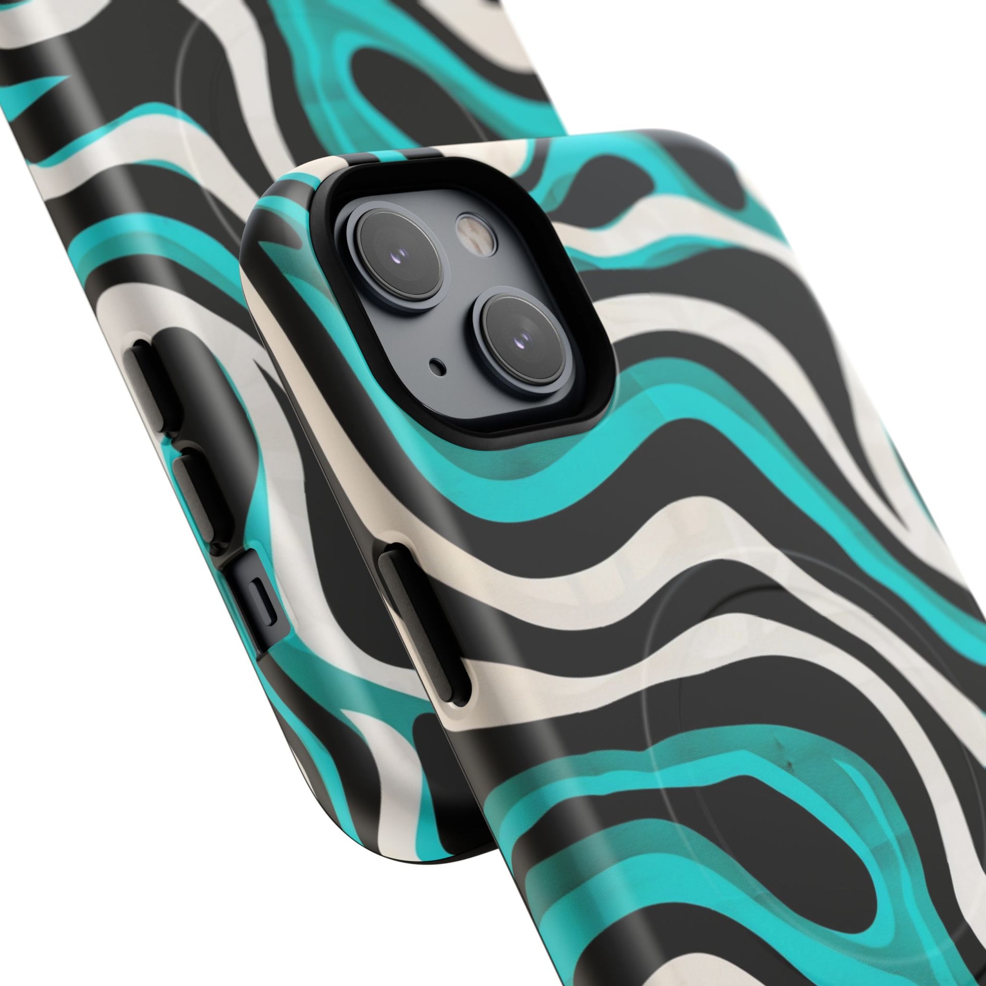 Phone Case - Aqua Strata | MagSafe iPhone Case