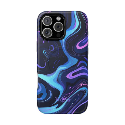 iPhone 16 Pro Max Matte Phone Case - Cosmic Flow | MagSafe iPhone Case