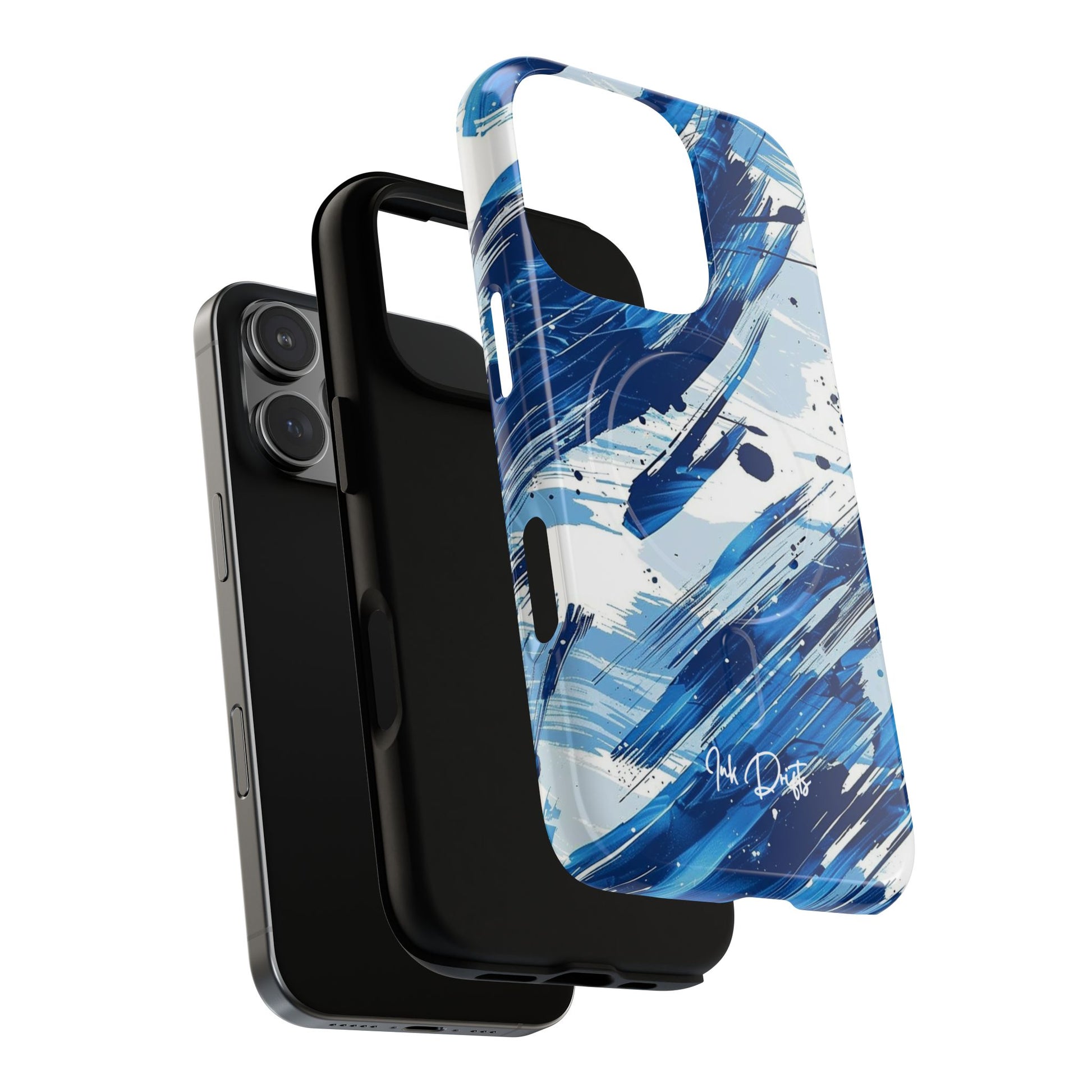 Phone Case - Azure Strokes | MagSafe iPhone Case