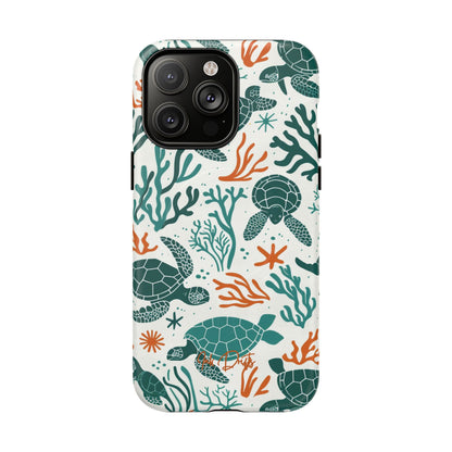 iPhone 14 Pro Max Matte Phone Case - Turtle Tango | MagSafe iPhone Case