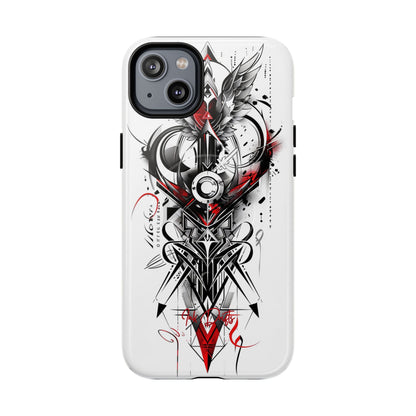 iPhone 14 Plus Glossy Phone Case - Cyber Sigil | MagSafe iPhone Case