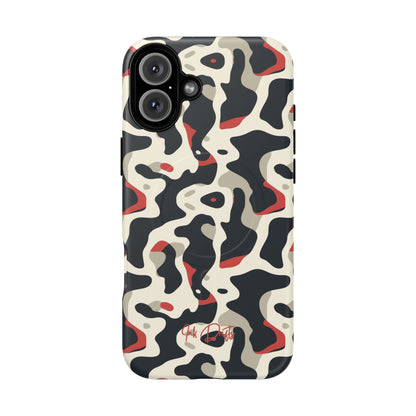 iPhone 16 Plus Matte Phone Case - Cream Red Camo | MagSafe iPhone Case