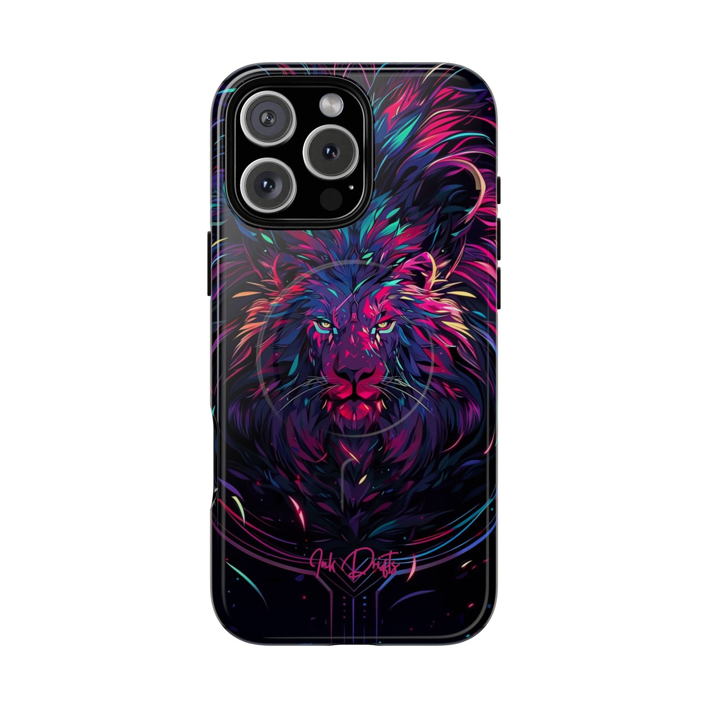 iPhone 16 Pro Max Glossy Phone Case - Neon Majesty | MagSafe iPhone Case