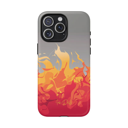 iPhone 15 Pro Max Matte Phone Case - Flame Burst | MagSafe iPhone Case