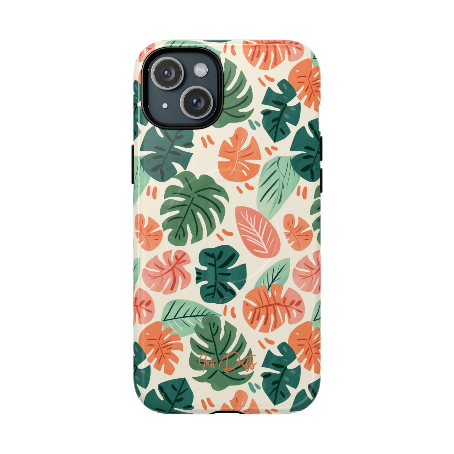 iPhone 15 Plus Glossy Phone Case - Tropical Breeze | MagSafe iPhone Case