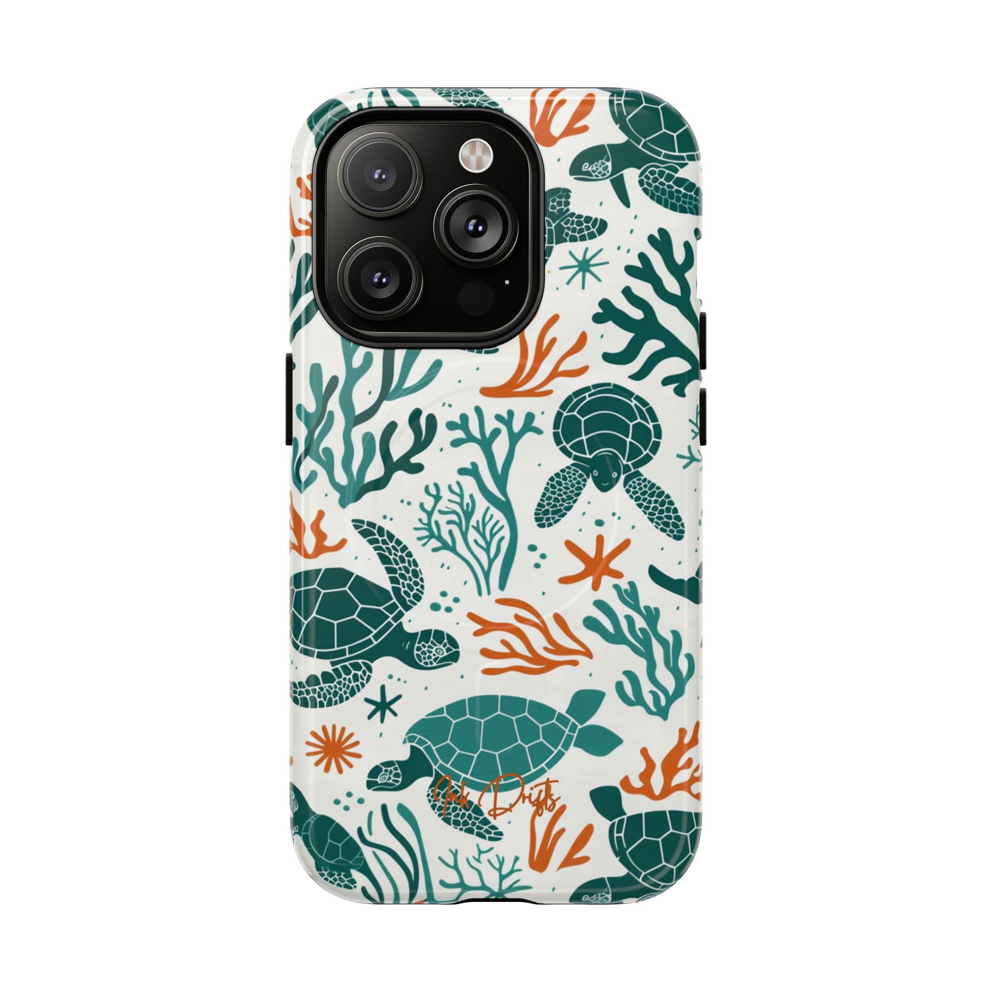 iPhone 14 Pro Glossy Phone Case - Turtle Tango | MagSafe iPhone Case