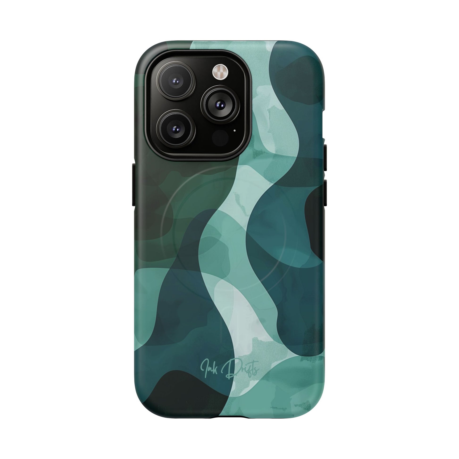 iPhone 14 Pro Matte Phone Case - Verdant Waves | MagSafe iPhone Case