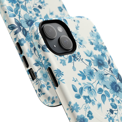 Phone Case - Blue Blossom | MagSafe iPhone Case