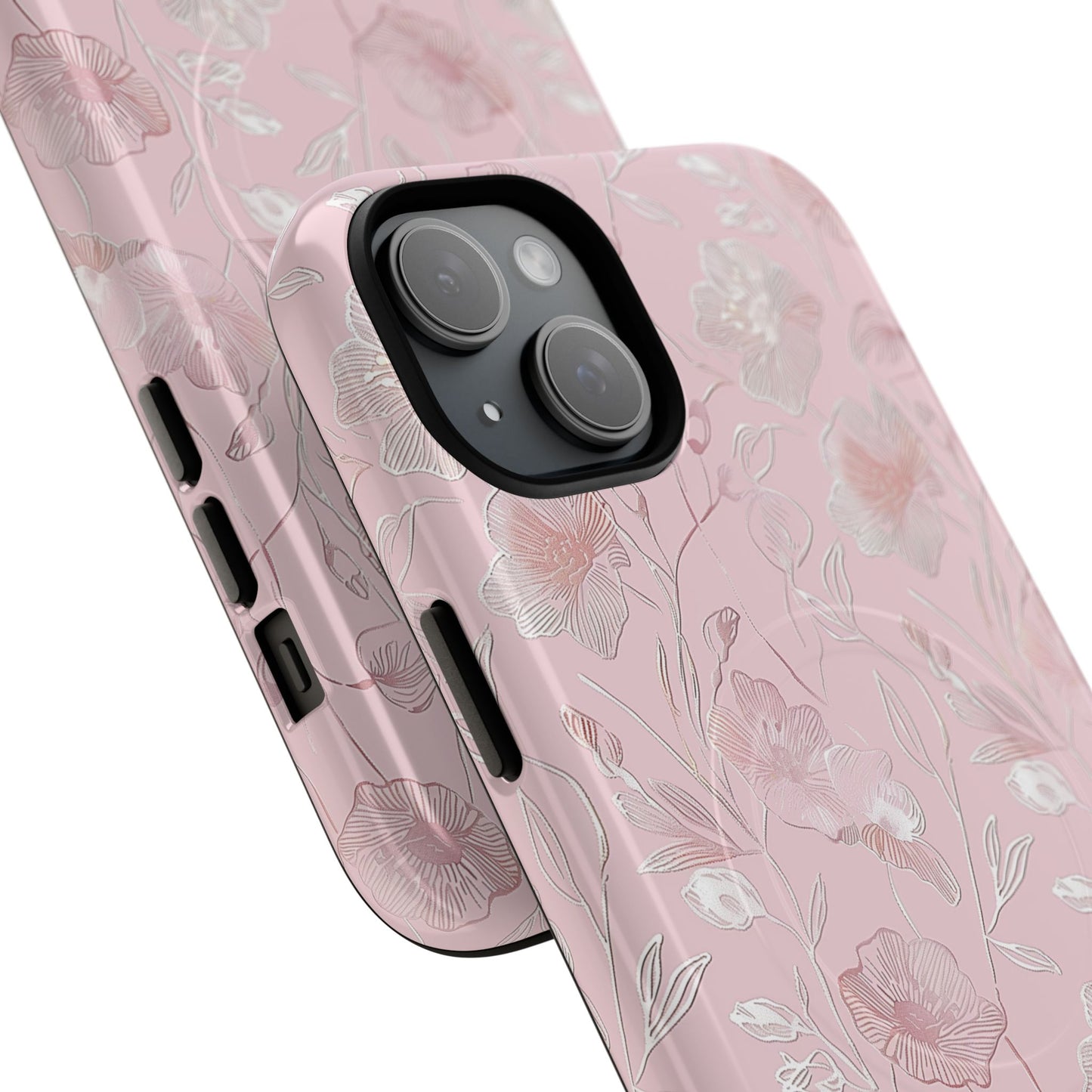 Phone Case - Pink Flora | MagSafe iPhone Case