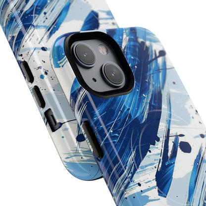 Phone Case - Azure Strokes | MagSafe iPhone Case