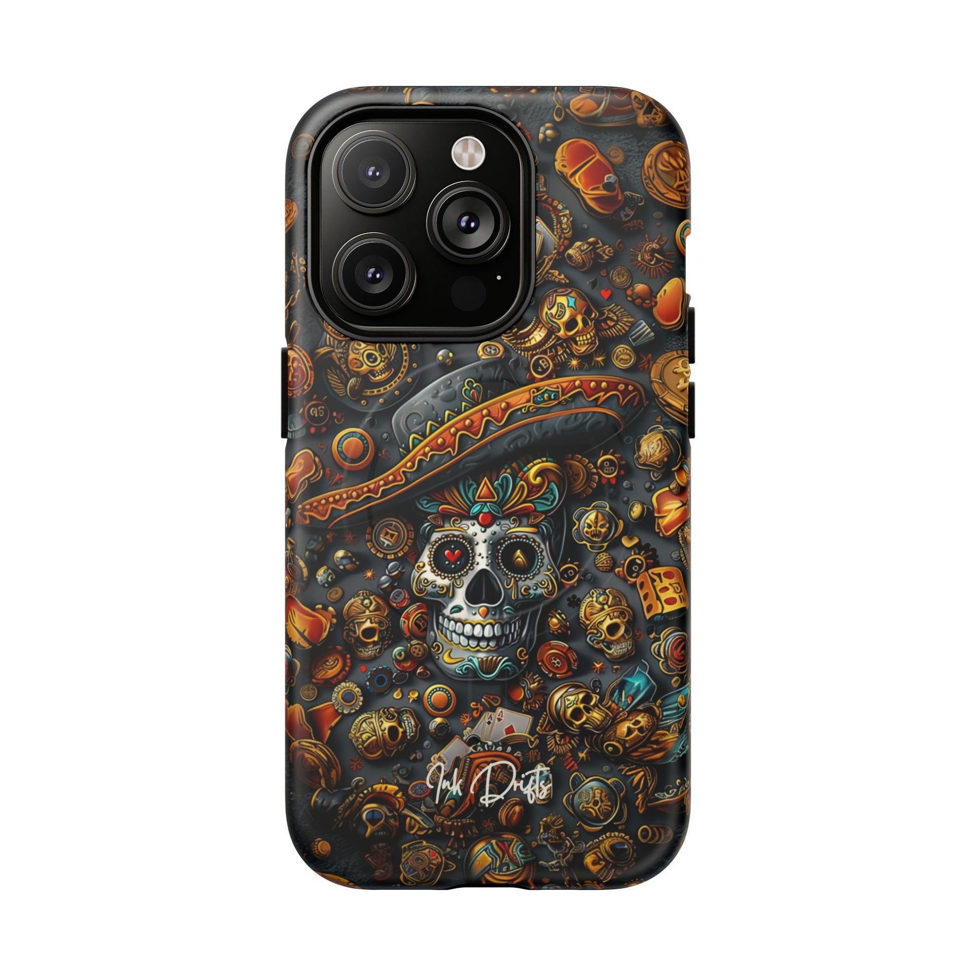 iPhone 14 Pro Matte Phone Case - Aztec Gold | MagSafe iPhone Case