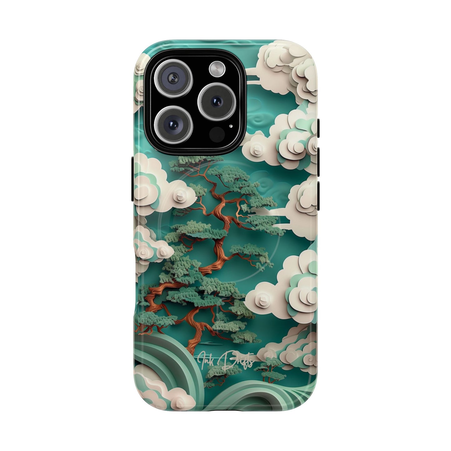 iPhone 16 Pro Glossy Phone Case - Celestial Bonsai | MagSafe iPhone Case