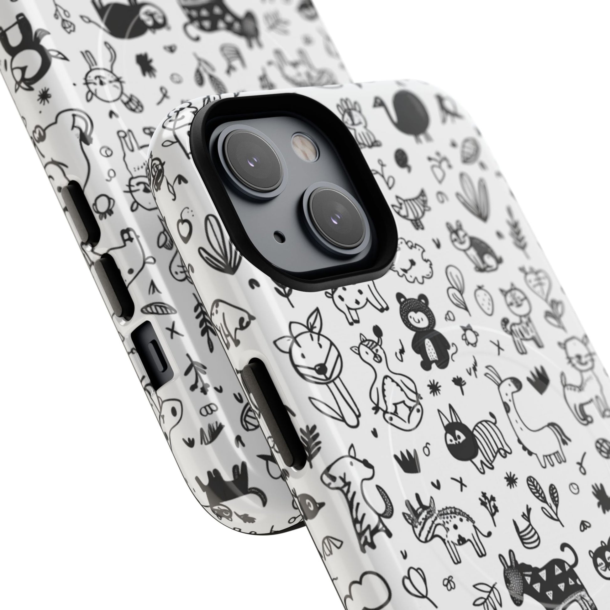 Phone Case - Doodle Zoo | MagSafe iPhone Case