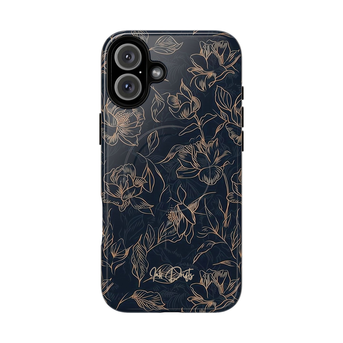 iPhone 16 Plus Glossy Phone Case - Golden Elegance | MagSafe iPhone Case