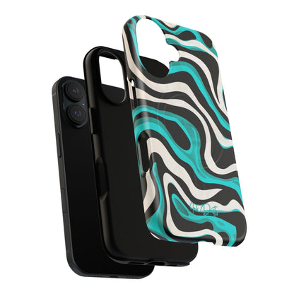 Phone Case - Aqua Strata | MagSafe iPhone Case