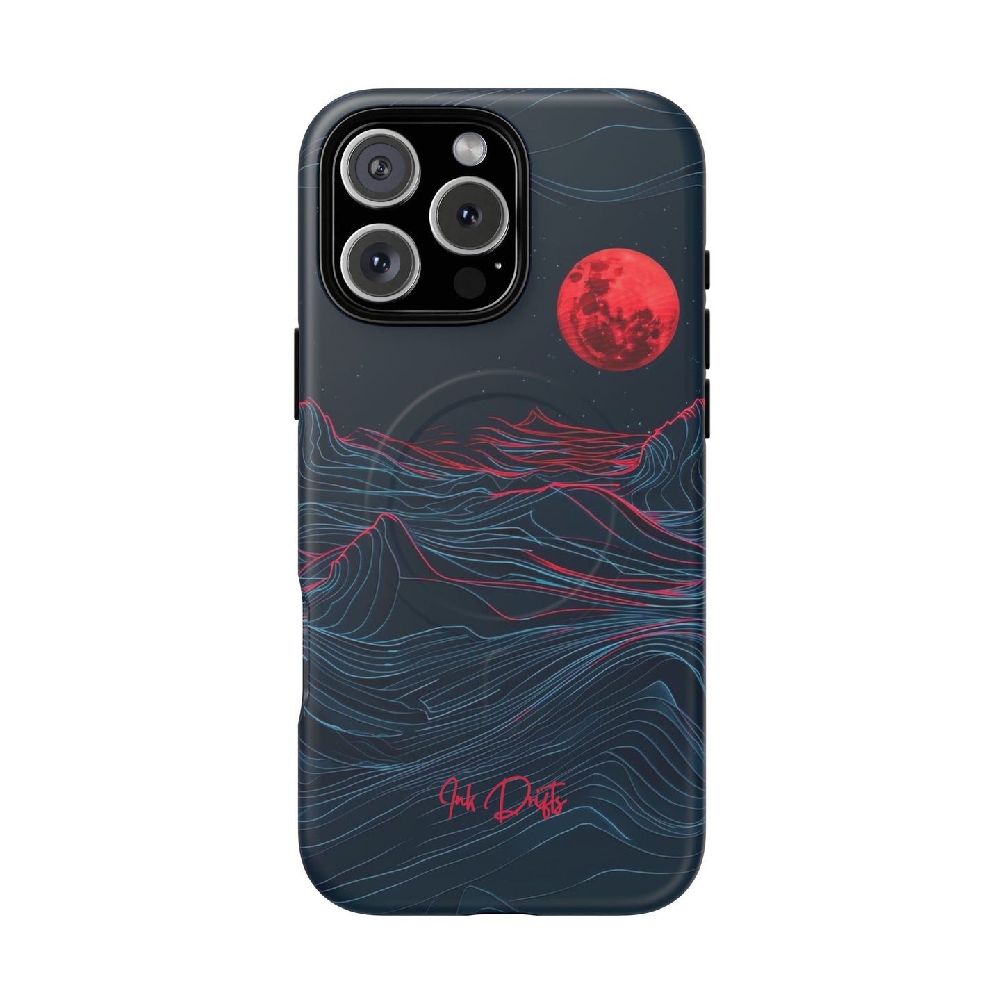 iPhone 16 Pro Max Matte Phone Case - Blood Moon | MagSafe iPhone Case