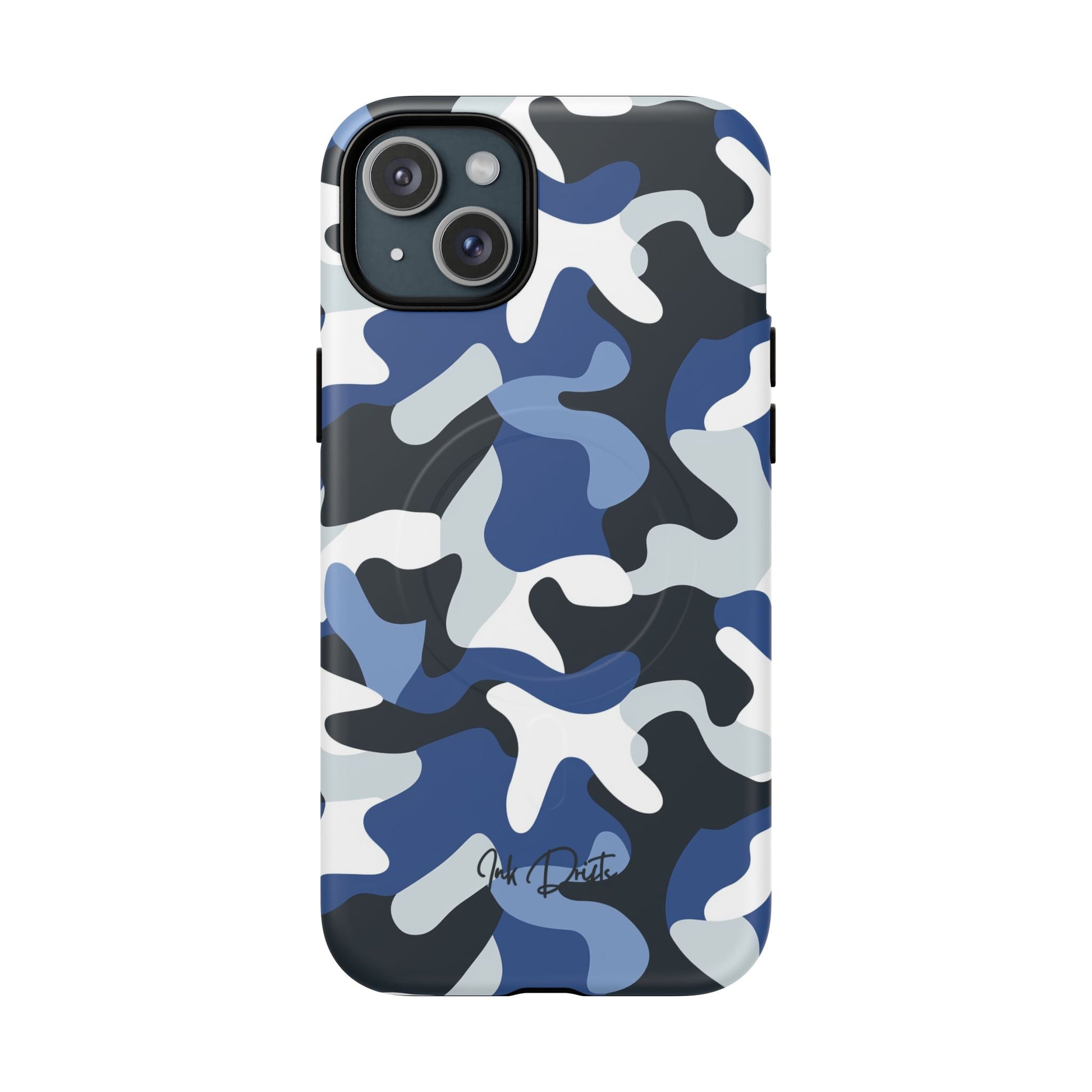 iPhone 15 Plus Matte Phone Case - Arctic Camo | MagSafe iPhone Case