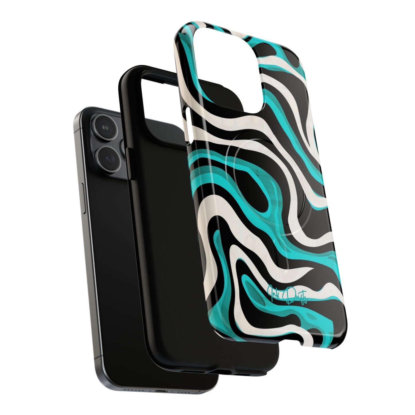 Phone Case - Aqua Strata | MagSafe iPhone Case