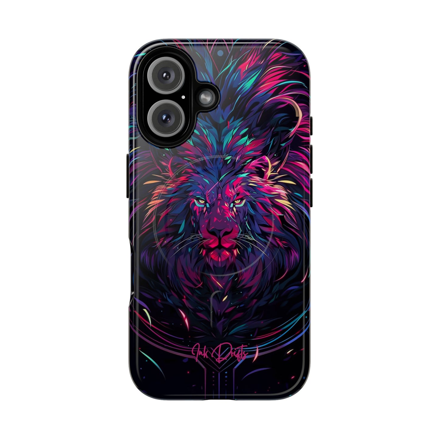 iPhone 16 Glossy Phone Case - Neon Majesty | MagSafe iPhone Case