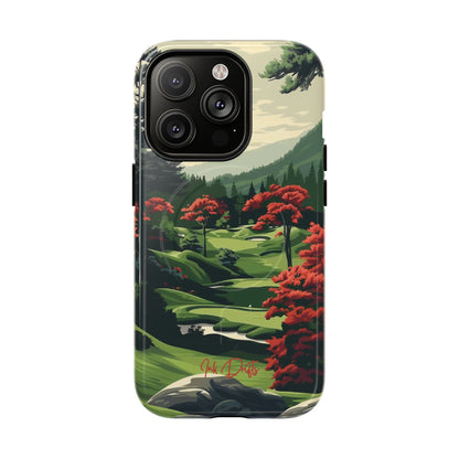 iPhone 14 Pro Glossy Phone Case - Tranquil Hills | MagSafe iPhone Case