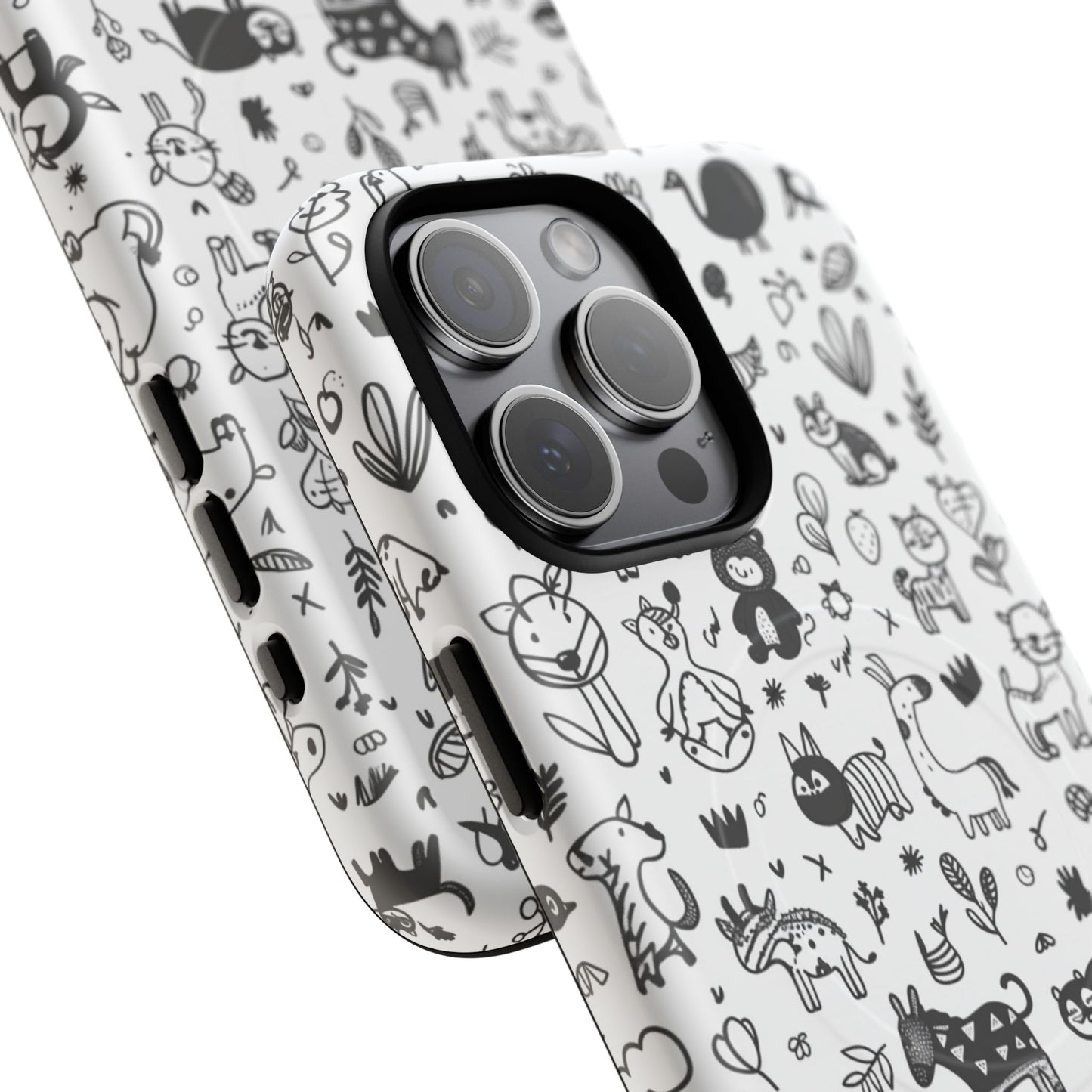 Phone Case - Doodle Zoo | MagSafe iPhone Case