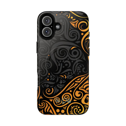 iPhone 16 Plus Glossy Phone Case - Sun Eclipse | MagSafe iPhone Case