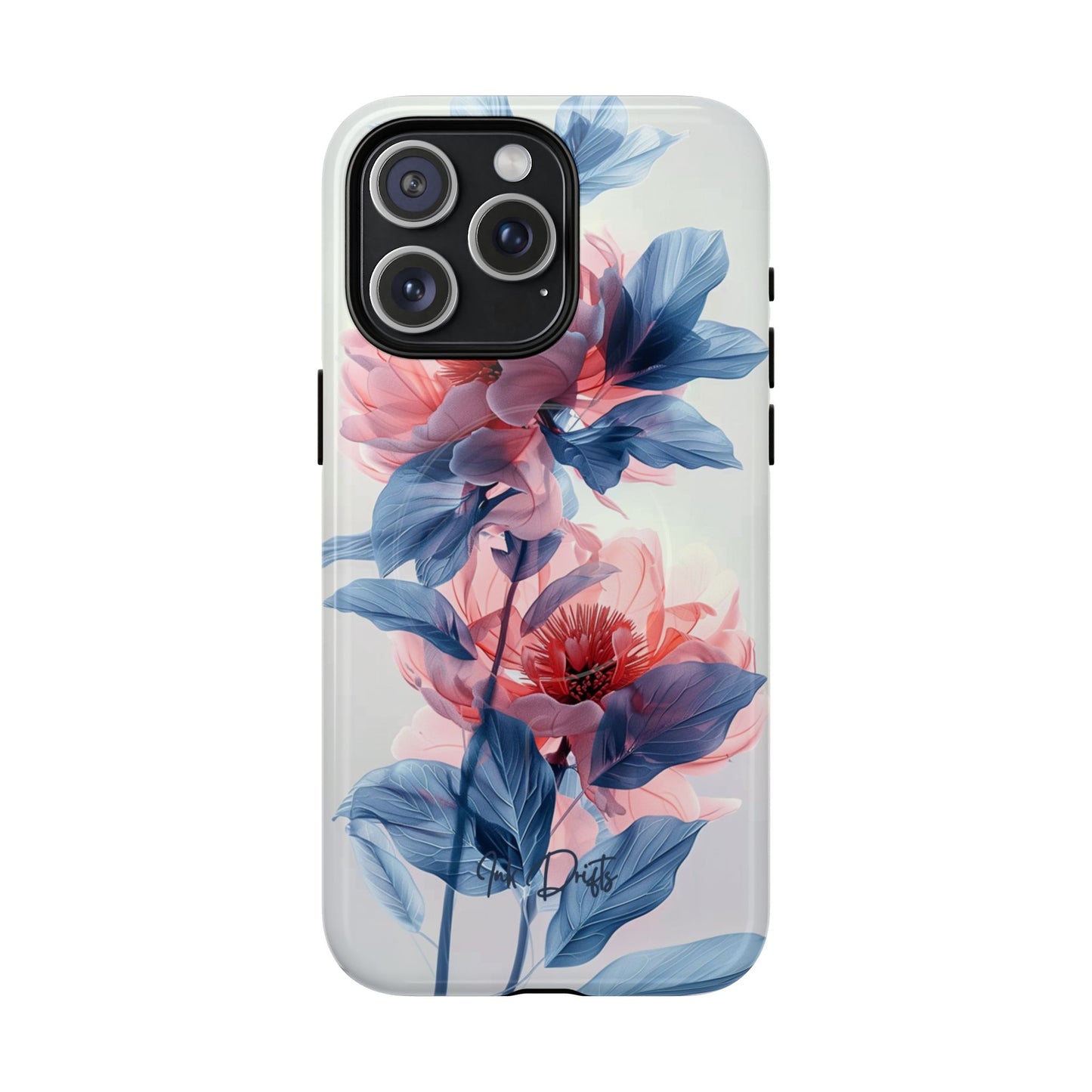 iPhone 15 Pro Max Glossy Phone Case - Ethereal Blooms | MagSafe iPhone Case