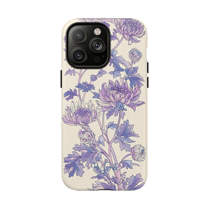 iPhone 14 Pro Max Matte Phone Case - Lavender Bloom | MagSafe iPhone Case