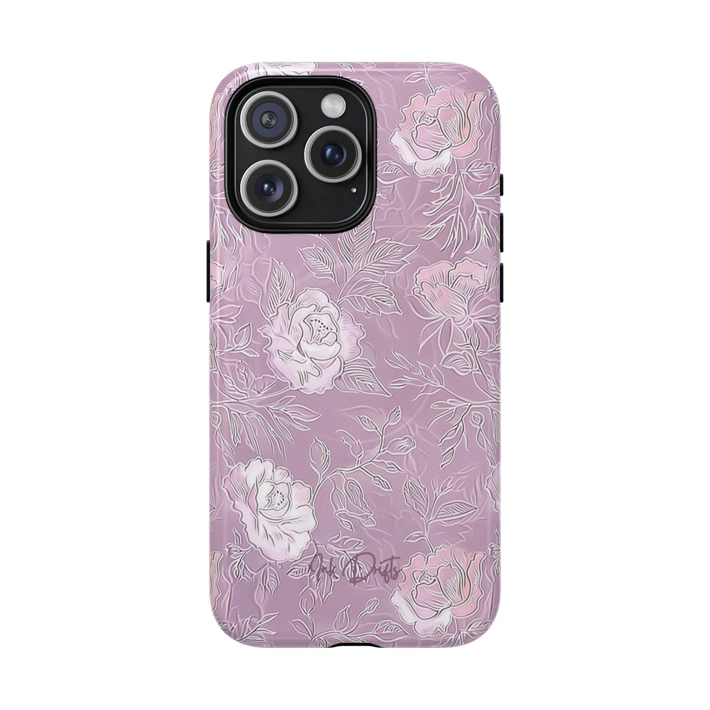 iPhone 15 Pro Max Glossy Phone Case - Silken Roses | MagSafe iPhone Case