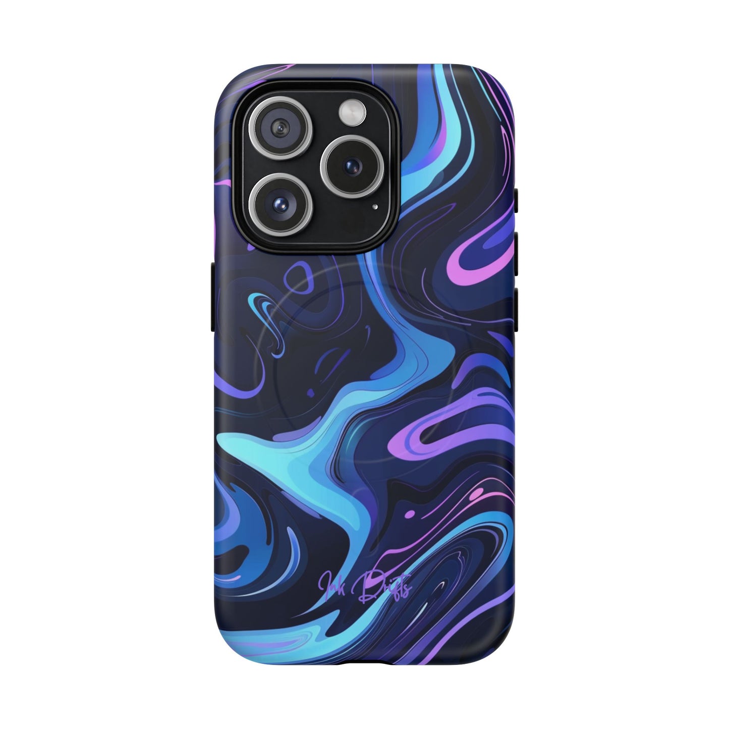 iPhone 15 Pro Matte Phone Case - Cosmic Flow | MagSafe iPhone Case