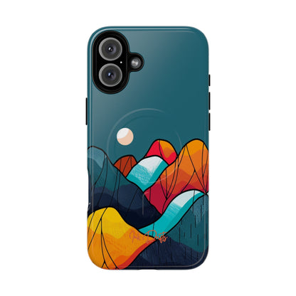 iPhone 16 Plus Glossy Phone Case - Autumn Mountains | MagSafe iPhone Case