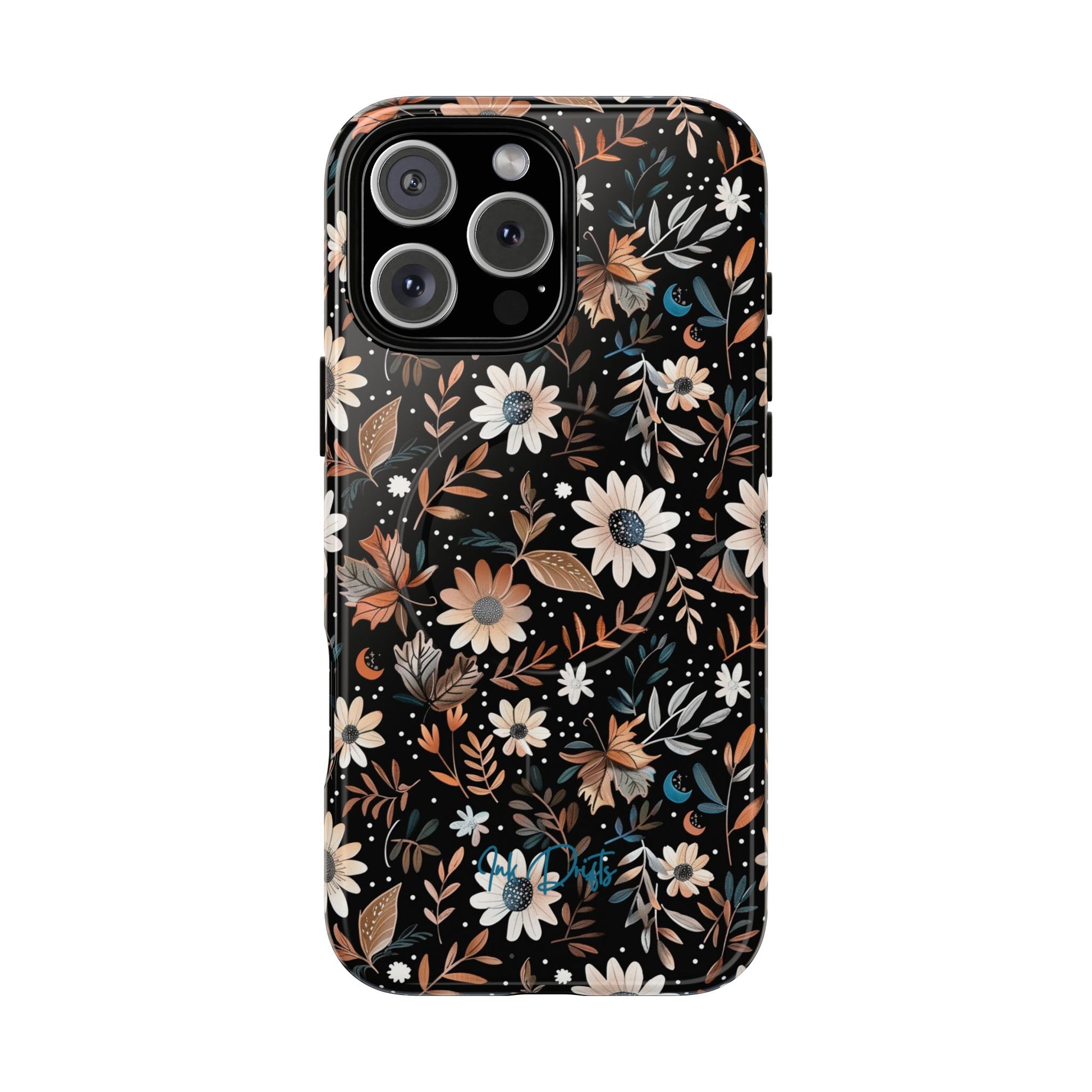 iPhone 16 Pro Max Glossy Phone Case - Midnight Meadow | MagSafe iPhone Case