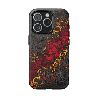 iPhone 15 Pro Matte Phone Case - Volcanic Veins | MagSafe iPhone Case