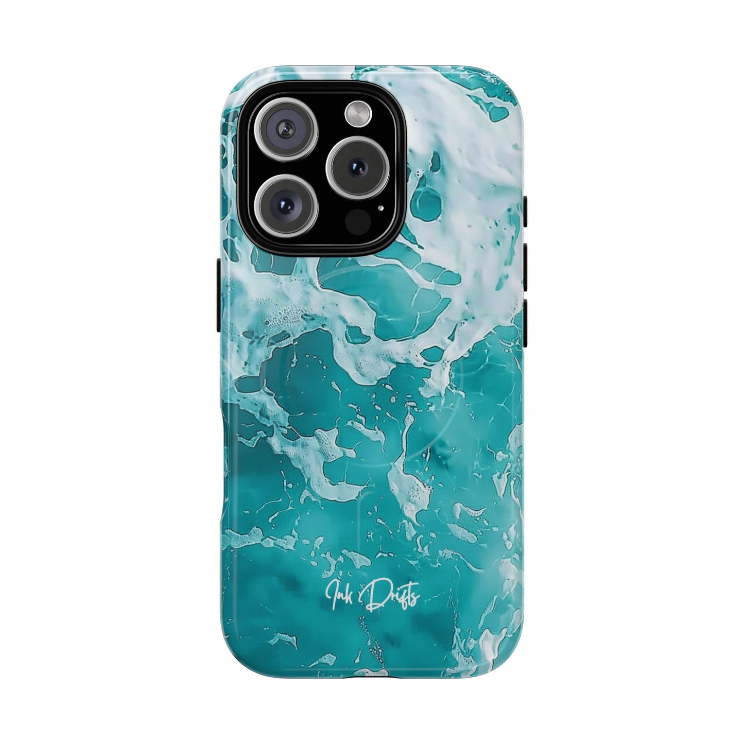 iPhone 16 Pro Glossy Phone Case - Ocean Breeze | MagSafe iPhone Case