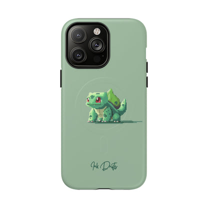 iPhone 14 Pro Max Matte Phone Case - Pixel Bulbasaur | MagSafe iPhone Case