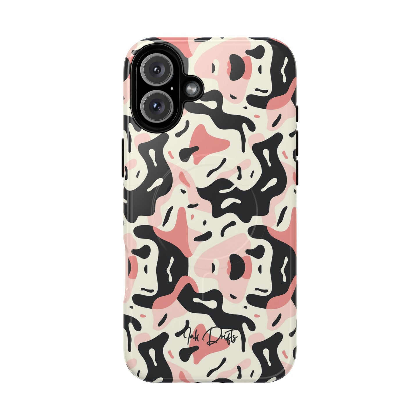 iPhone 16 Plus Glossy Phone Case - Pastel Camo | MagSafe iPhone Case