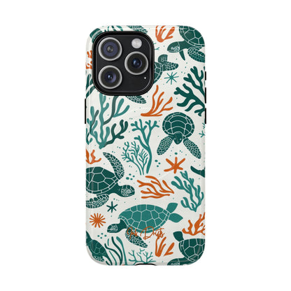 iPhone 15 Pro Max Glossy Phone Case - Turtle Tango | MagSafe iPhone Case