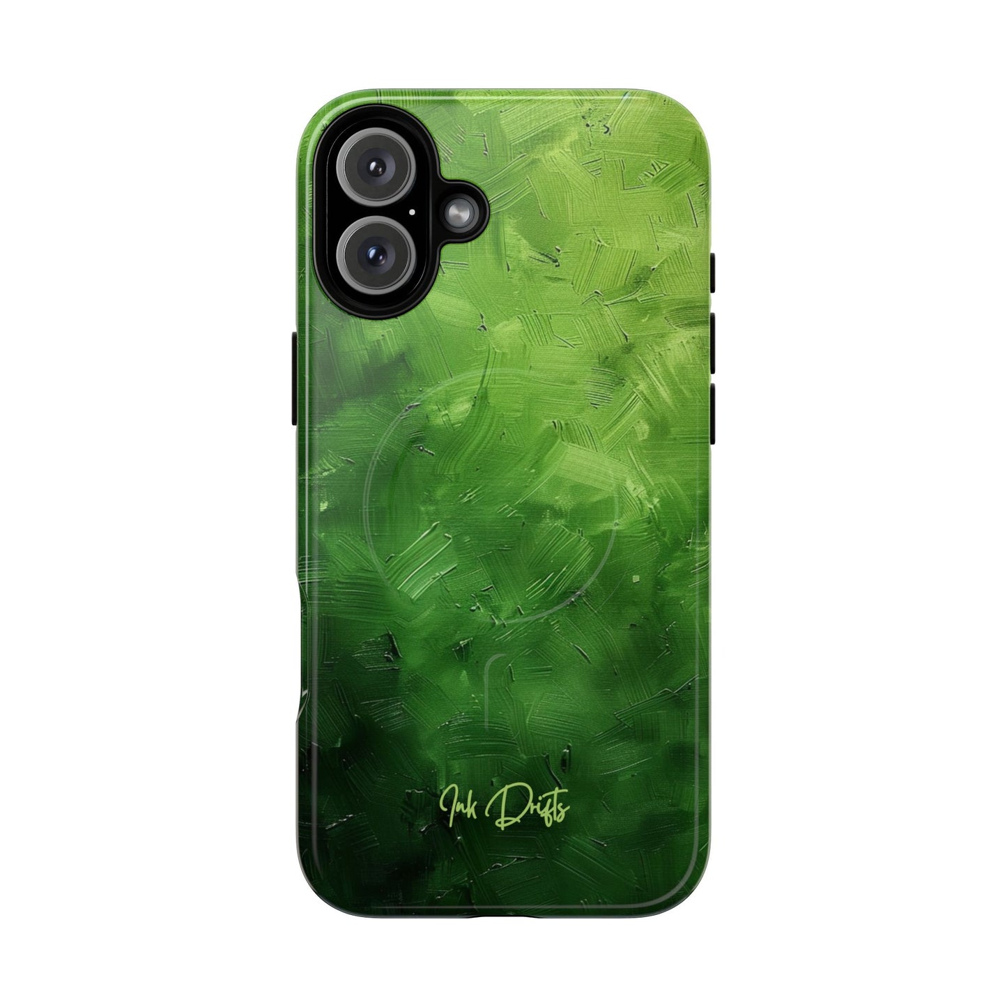 iPhone 16 Plus Glossy Phone Case - Forest Texture | MagSafe iPhone Case