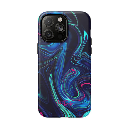 iPhone 14 Pro Max Matte Phone Case - Neon Abyss | MagSafe iPhone Case