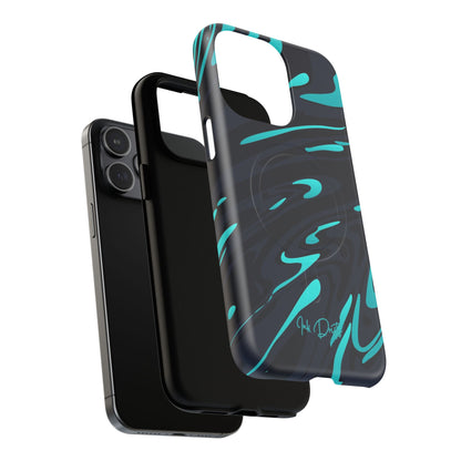 Phone Case - Turquoise Splash | MagSafe iPhone Case