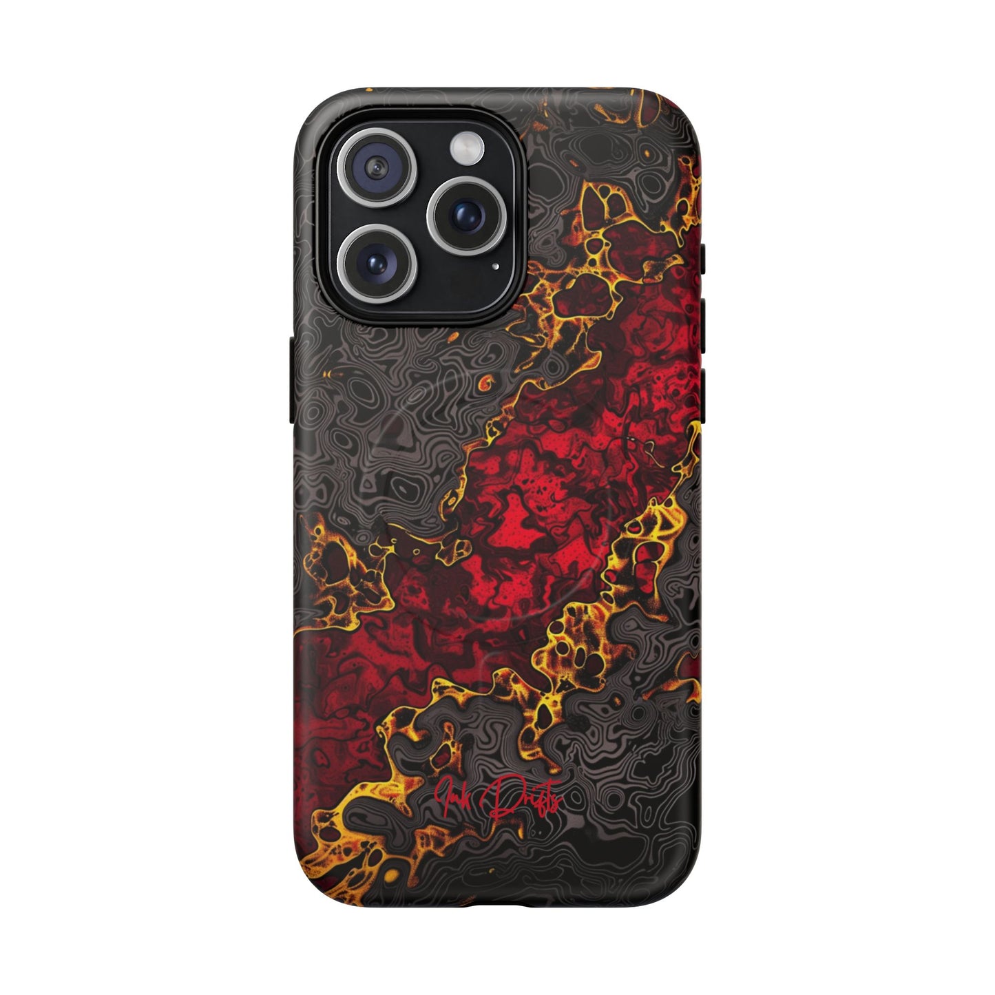 iPhone 15 Pro Max Matte Phone Case - Volcanic Veins | MagSafe iPhone Case